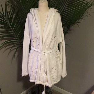 Free People Open Cardi Hooded Sweatshirt